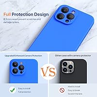 Vista 1509 de Miracase Funda diseñada para iPhone 13 Pro Max con protector de pantalla, [forro de microfibra suave antiarañazos], funda protectora de silicona