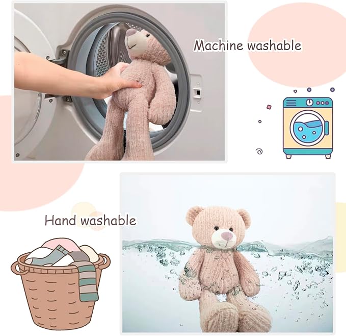 Oso de Peluche Rosado 18 Pulgadas para Niños y Niñas miniatura 5