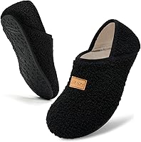 ANLUKE Fuzzy Slipper Socks for Women & Men - Soft Polar Fleece House Shoes with Non-Slip Rubber Sole, Lightweight Indoor Outdoor Slippers