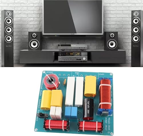 Miniatura 3 de Zerone Divisor de frecuencia de audio de altavoz de 300 W Filtros cruzados de 3 vías con graves agudos ajustables