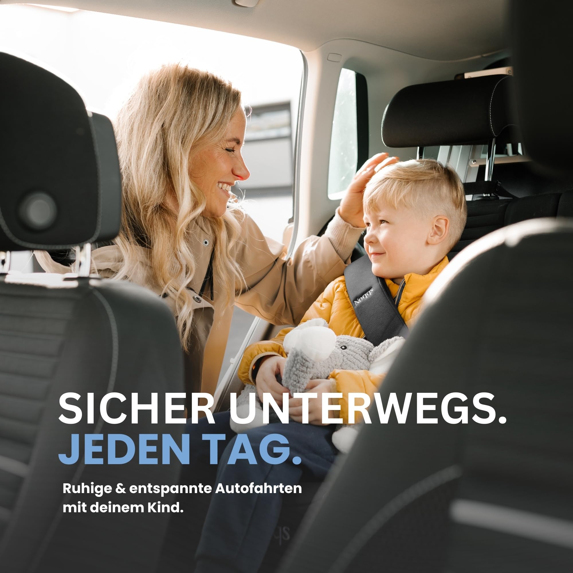 Kindersitzerhöhung Auto ECE R129 i-Size 125–150 cm extra breit gepolstert Schwarz