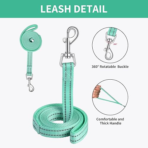 Miniatura 5 de AMTOR - Arnés para perro con correa arnés reflectante ajustable y sin tirones para cachorros con chaleco acolchado para perros y gatos Negro,