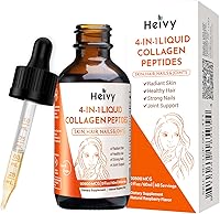 Vista 1 de Heivy Colágeno líquido para mujeres, biotina líquida y colágeno para piel radiante, crecimiento del cabello, uñas fuertes, soporte