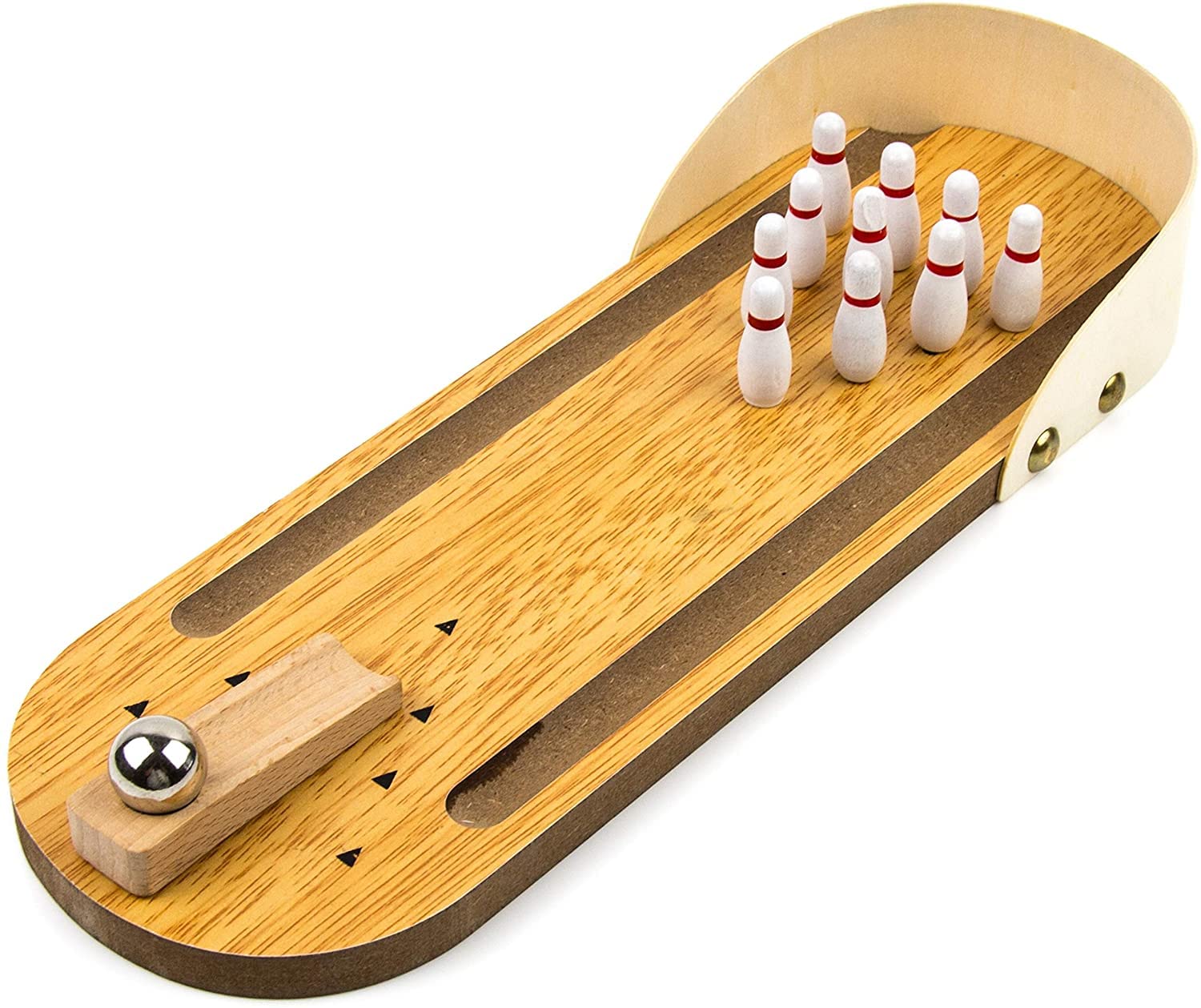 Buy PLUSPOINT Mini Bowling Set, Wooden Tabletop Bowling Game Desk Toys