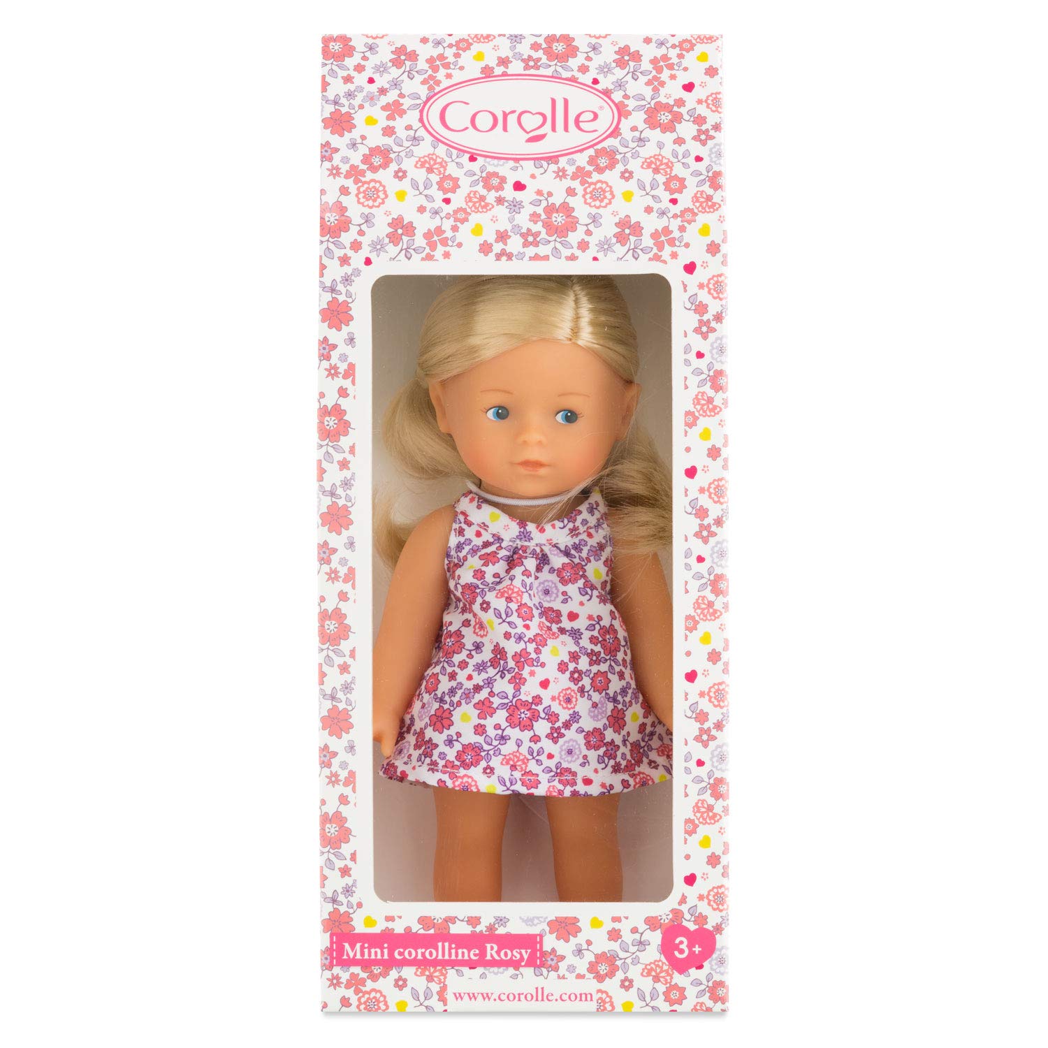 Corolle Mini Corolline Ruby – Rothaarige Puppe Mit Vanilleduft, 20 Cm Groß, Im Blumenkleid – Süßes Geschenk Für Kinder Ab 3