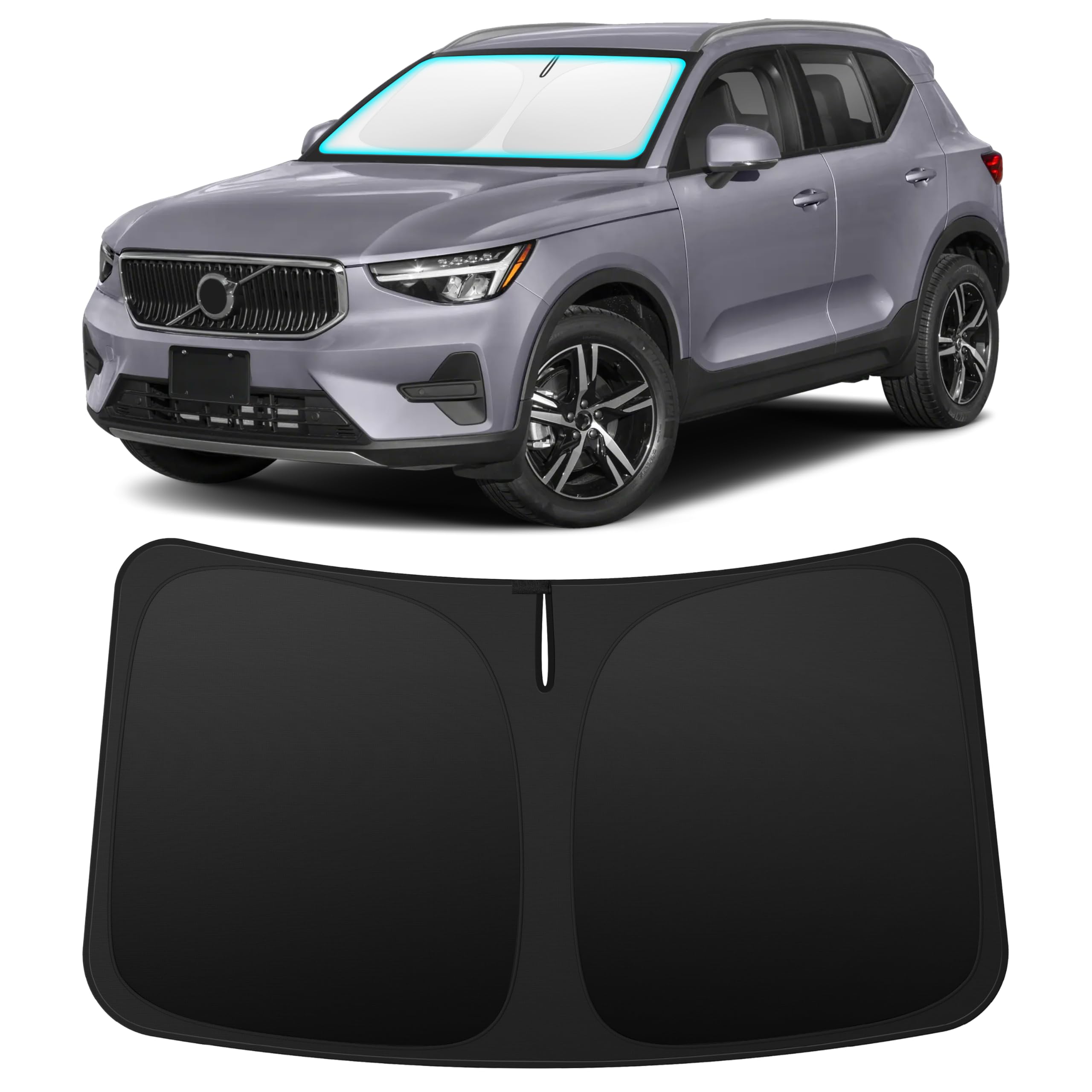 INSAUTO Custom Fit Windshield Sun Shade for Volvo XC40 2019-2026