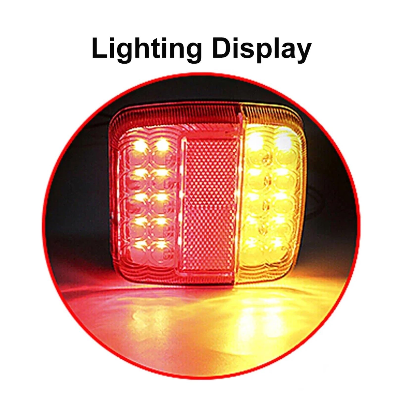 Luci Posteriori per Auto, Luce Posteriore per rimorchio, 10 m, 7 Pin, Universale, per Freno e Stop, Catarifrangente Targa, Impermeabile.