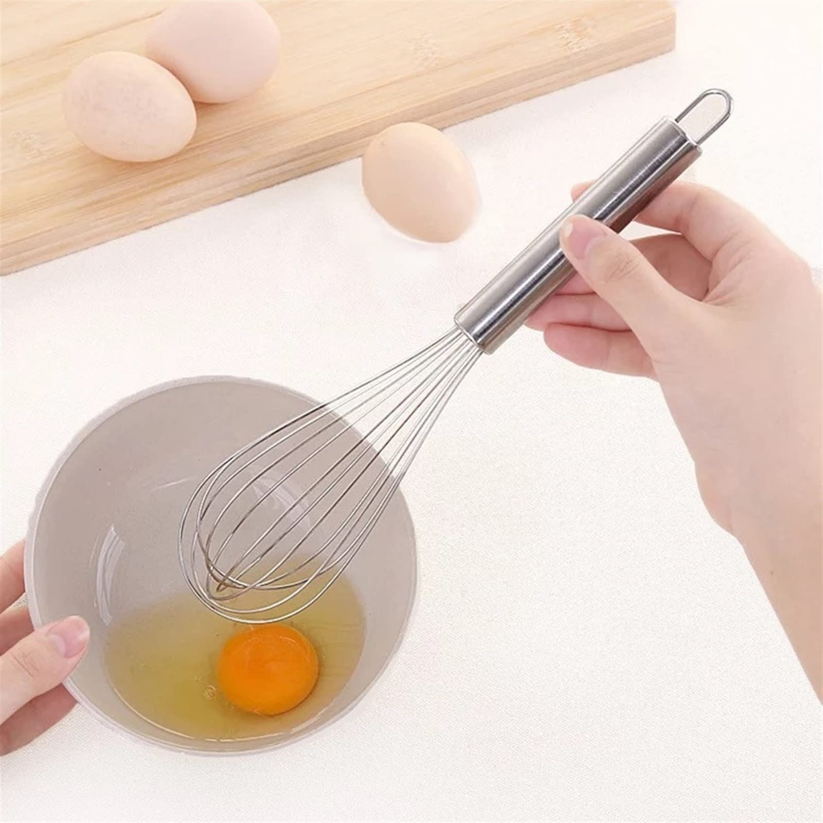 Frusta in acciaio inox con manico in silicone luxe 2492 lifestyle