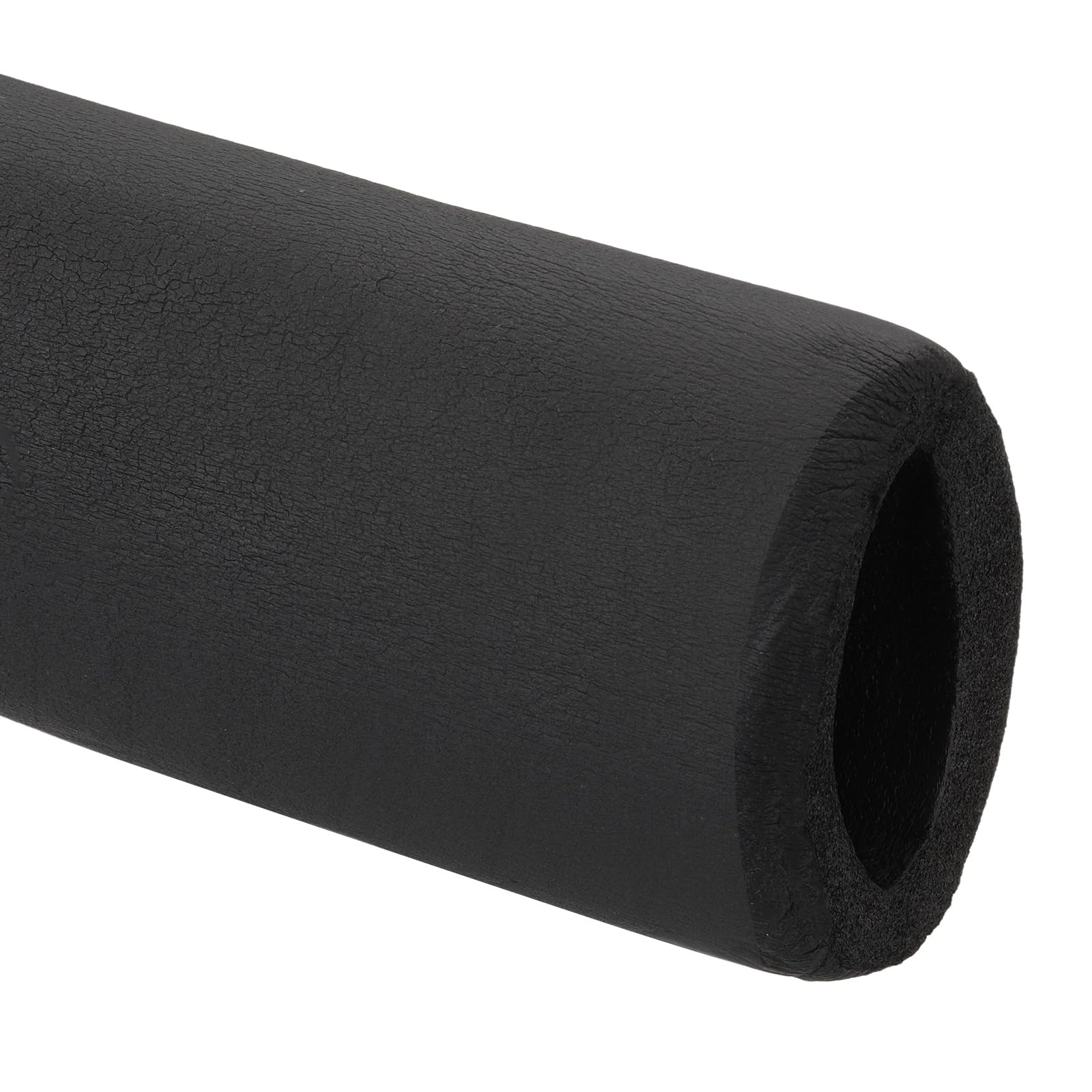 PATIKIL 2-3/8 cala (60 mm) ID x 6,6 m rury izolacyjne rurki piankowe, osłona rury, owijka rolkowa, rura wyściełająca, do uchwytu uchwytu HVAC, zewnętrzne klimatyzatory, czarne