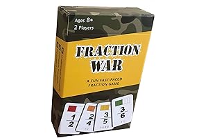 Fraction War Fun Math Game to Learn, Compare and Simplify Fractions for...