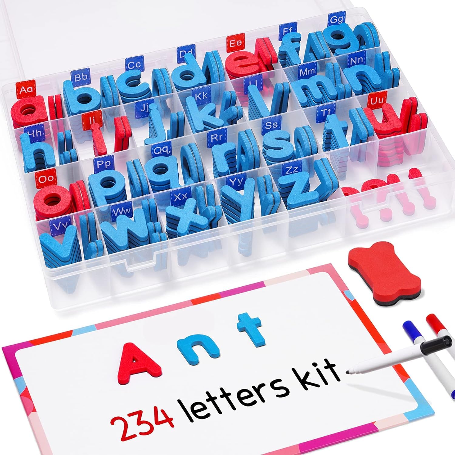 アルファベットデザイン収納 Amazon.co.jp: VoSinrly マグネット文字234個 ボードと収納ボックス