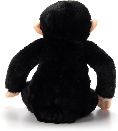 Miniatura 4 de The Petting Zoo Peluche de chimpancé, regalos para niños, animales salvajes del zoológico Onez, juguete de peluche de chimpancé de 12 pulgadas