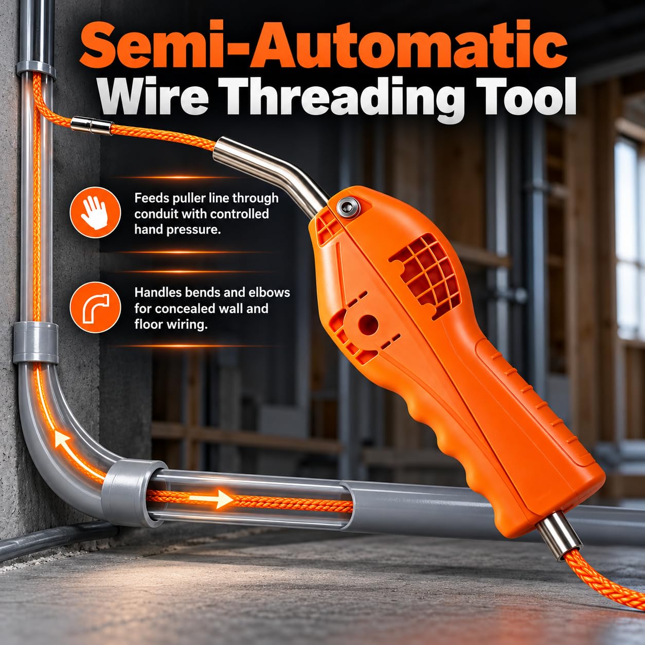 Strumento semiautomatico per filettare cavi, tubi da 5,5-6,0 mm