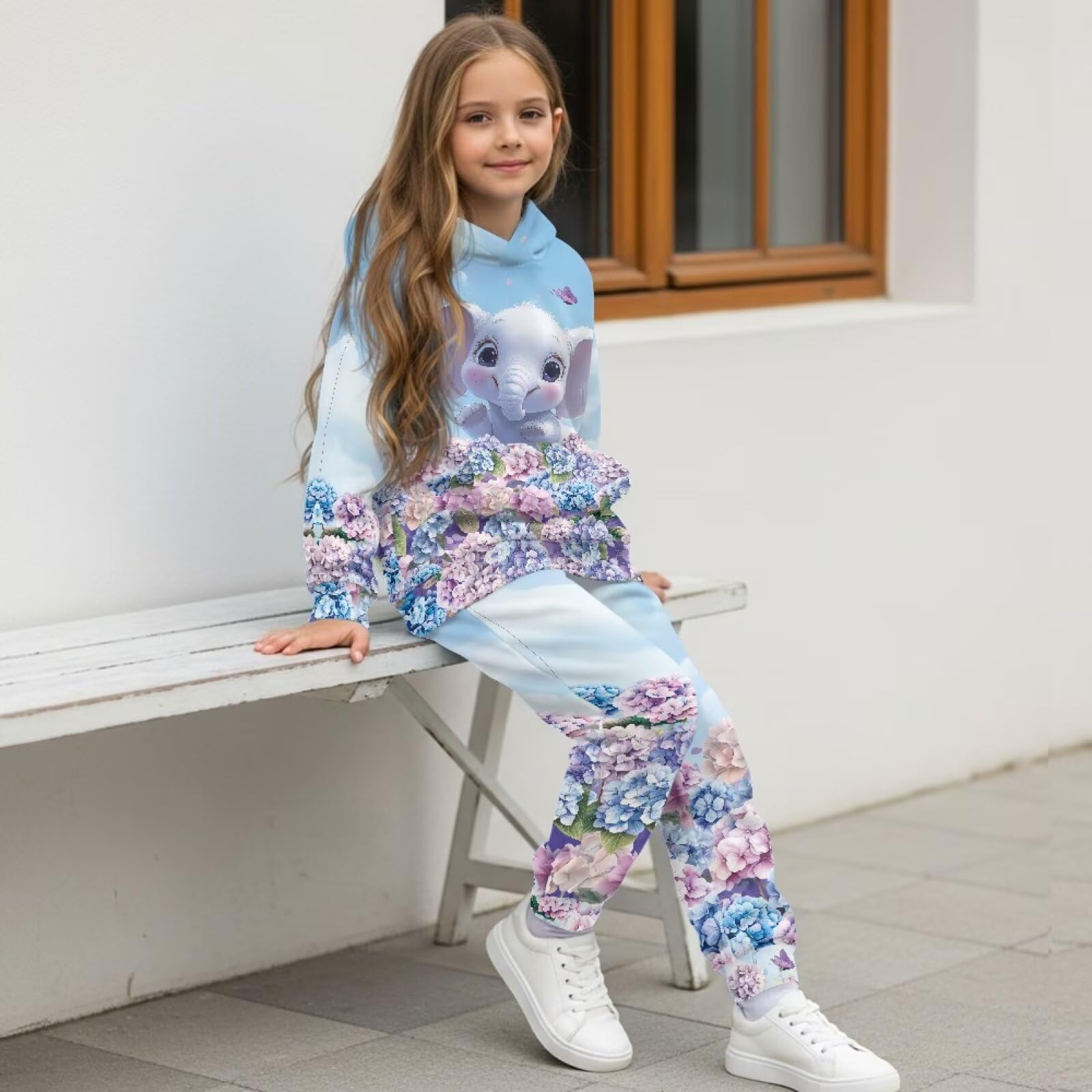 2 szt. zestaw strojów do biegania modny dres z długim rękawem sweter bluza spodnie dresowe jesień modny dres 5-12 lat