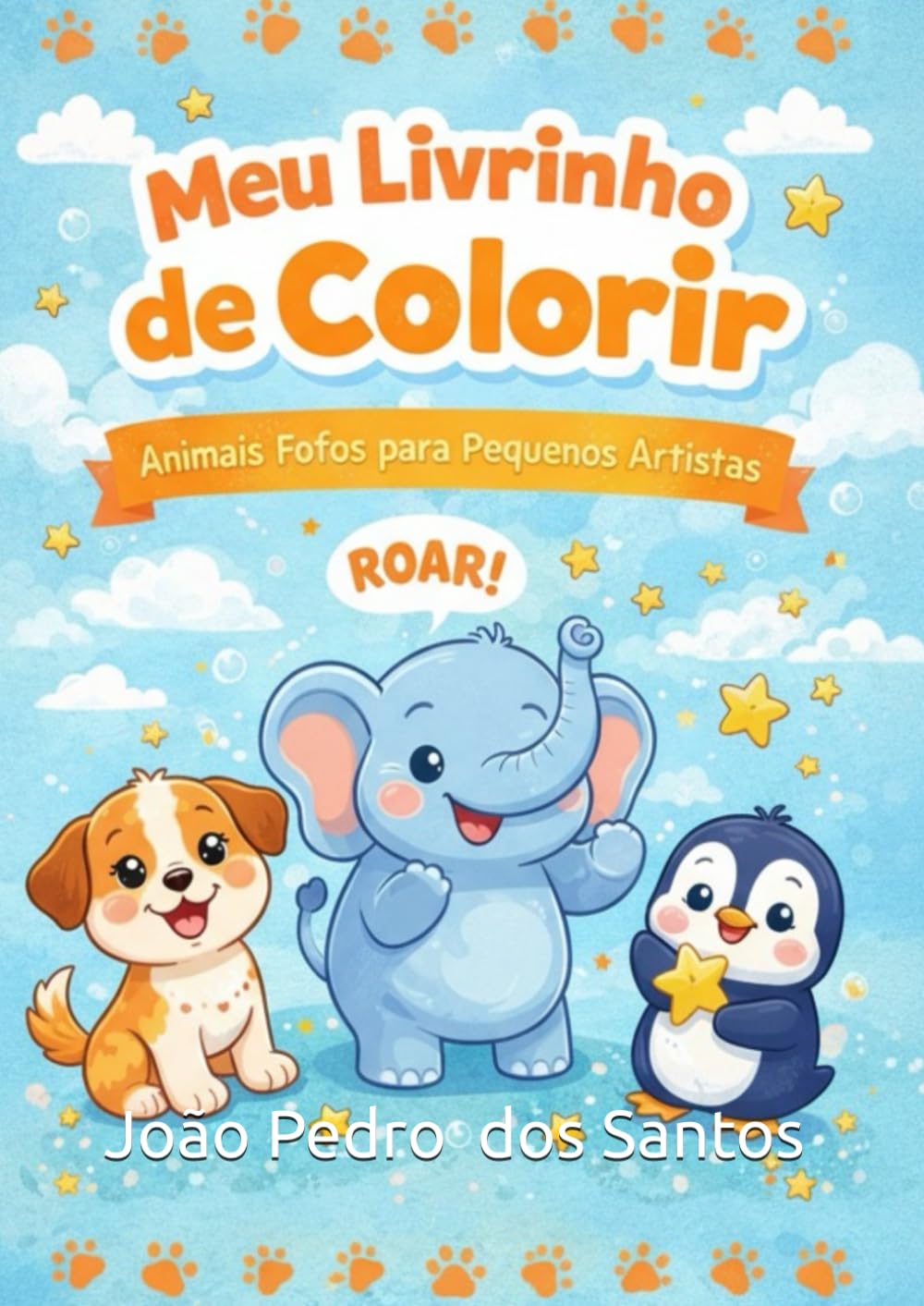 Animais Fofos: Livro de Colorir para Crianças 3-8 Anos: 24 Ilustrações Adoráveis com Páginas Espessas