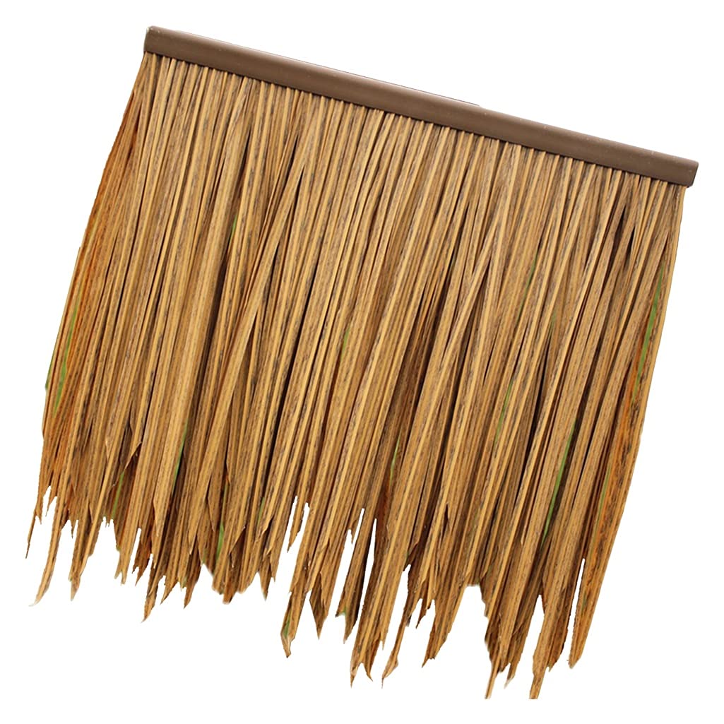 Toiture en chaume artificiel jaune pour parasol de jardin et bar