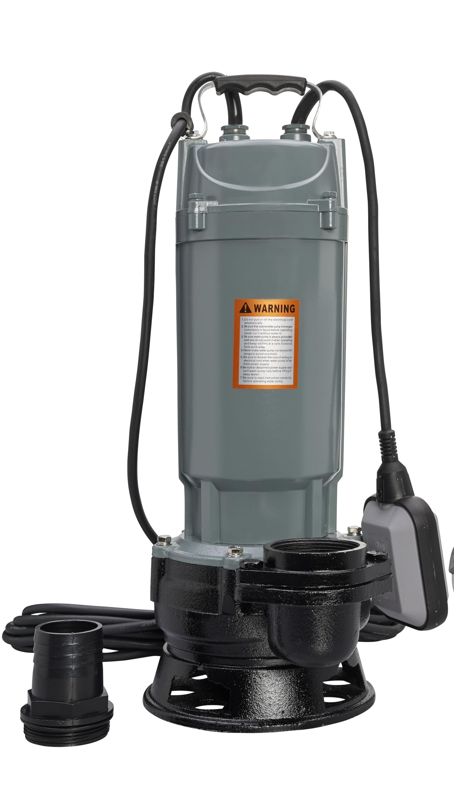 Pompa sommersa per acque scure, 370 Watt, con taglierino