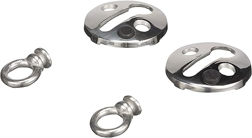 Vista 2 de Seachoice Cerradura de guardabarros para barco, acero inoxidable, paquete de 2