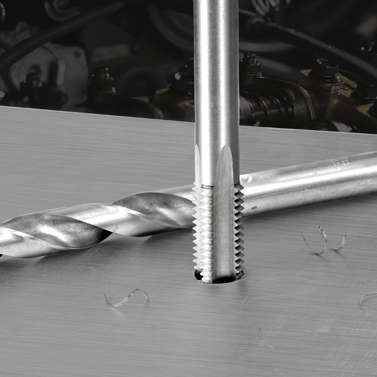 VEVOR Gewindereparatur Gewindereparatursatz Gewinde Reparatur Set 338-teilig, SAE- und metrisches Helicoil-Set Gewindereparaturwerkzeuge M5 M6 M8 M10 M12 1/4 5/16 3/8 7/16 1/2 Zoll HSS-Bohrer