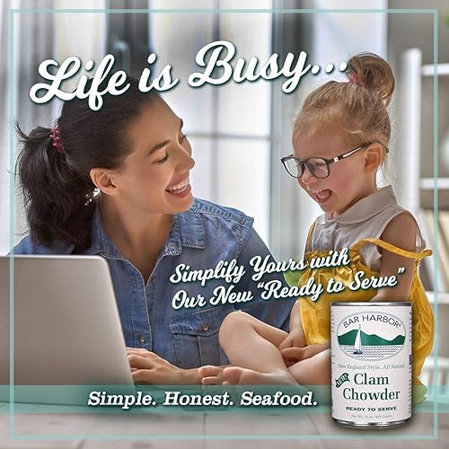 Miniatura 2 de Bar Harbor New England - Sopa de almejas, 15 onzas (paquete de 6), el embalaje puede variar