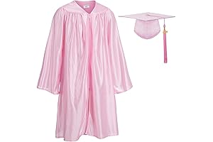 Pink Kindergarten Cap and Gown: Perfect Graduation Attire for Preschoolers