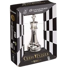 BePuzzled Hanayama Metal Cast King Chesspiece Puzzle Find Lucky Coins, Advanced Challenging Brain Teaser Game for Kids Age 8 & Above Level 2