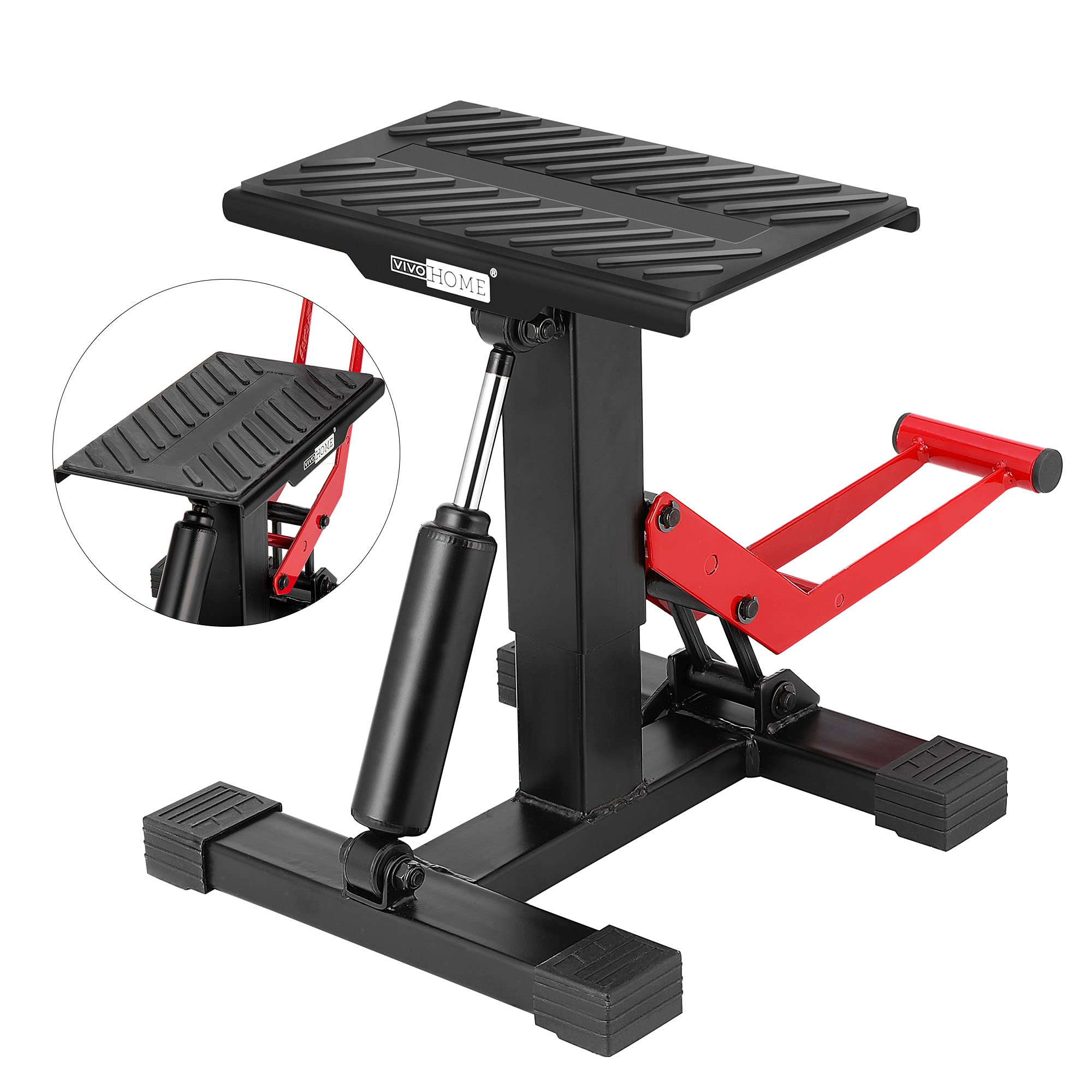 VIVOHOME 330 Lbs Motorcycle Lift Jack Dirt Bike Stand Height Adjustable