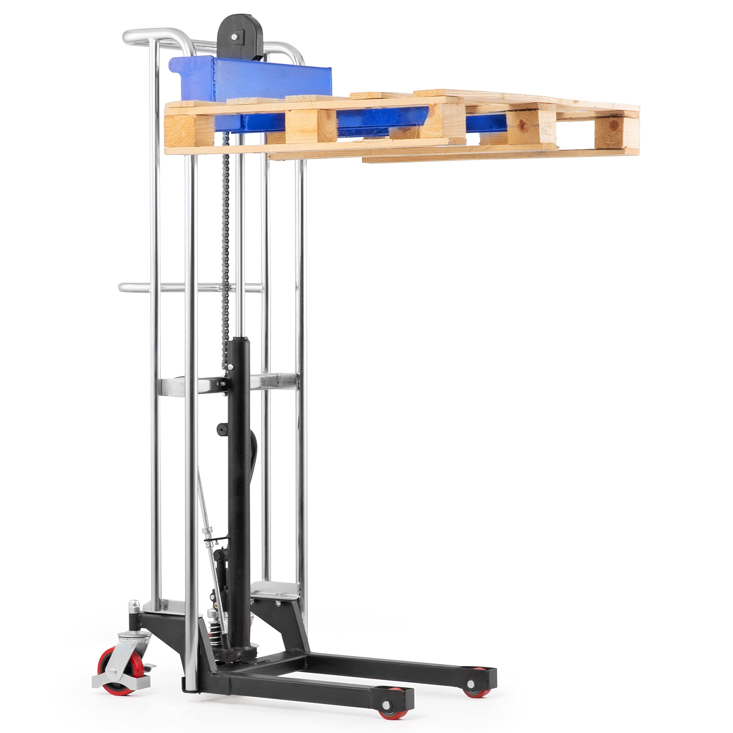 Pallit Minilifter Hochhubwagen GO mit abnehmbarer Plattform | Tragkraft: 400 kg | Hubhöhe: 850 mm | Plattform: 650x576 mm