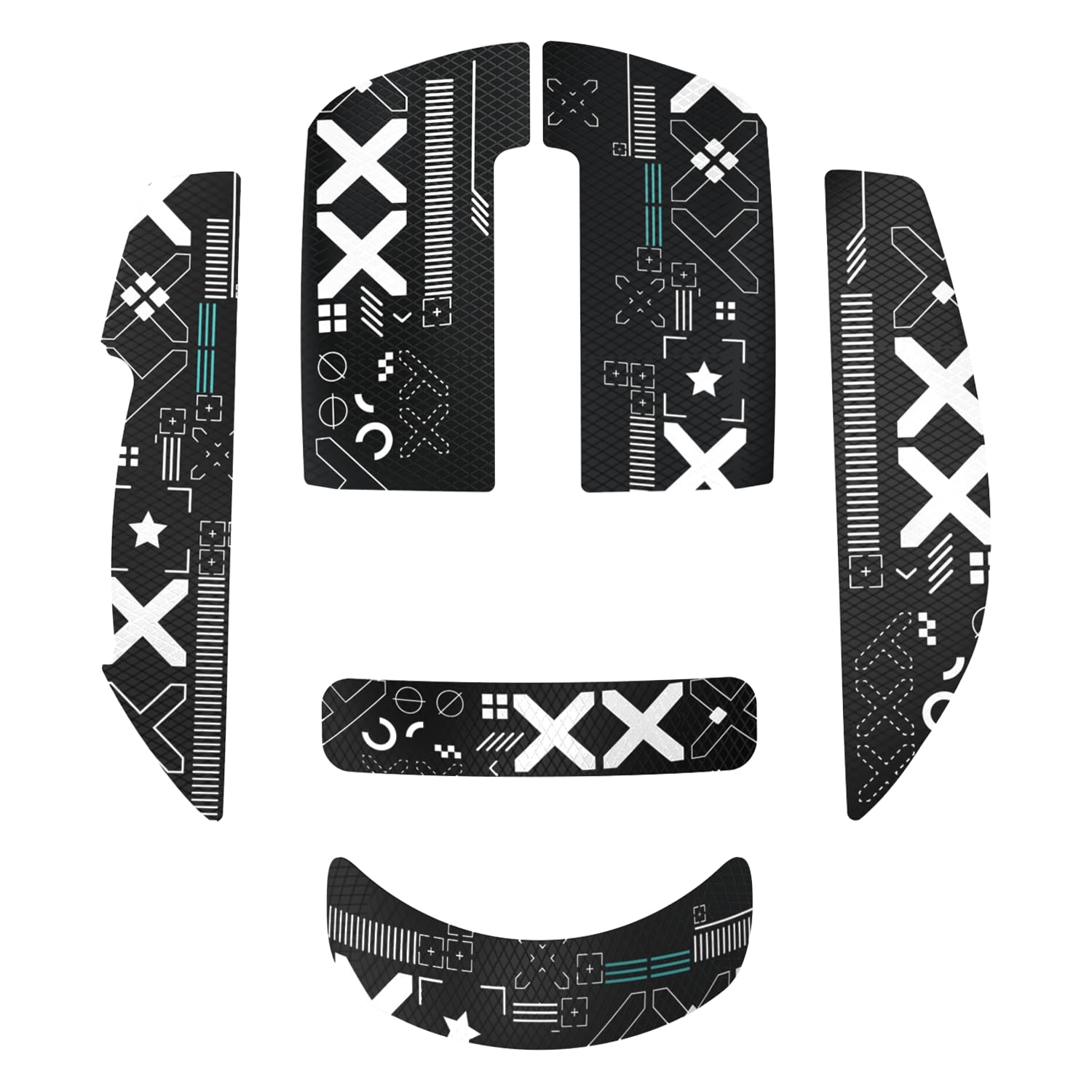 ATTACK SHARK X6 Anti-Slip Grip Tape, Professional Mouse Upgrade Kit, Sweat Resistant, Cut to Fit, Easy to Use