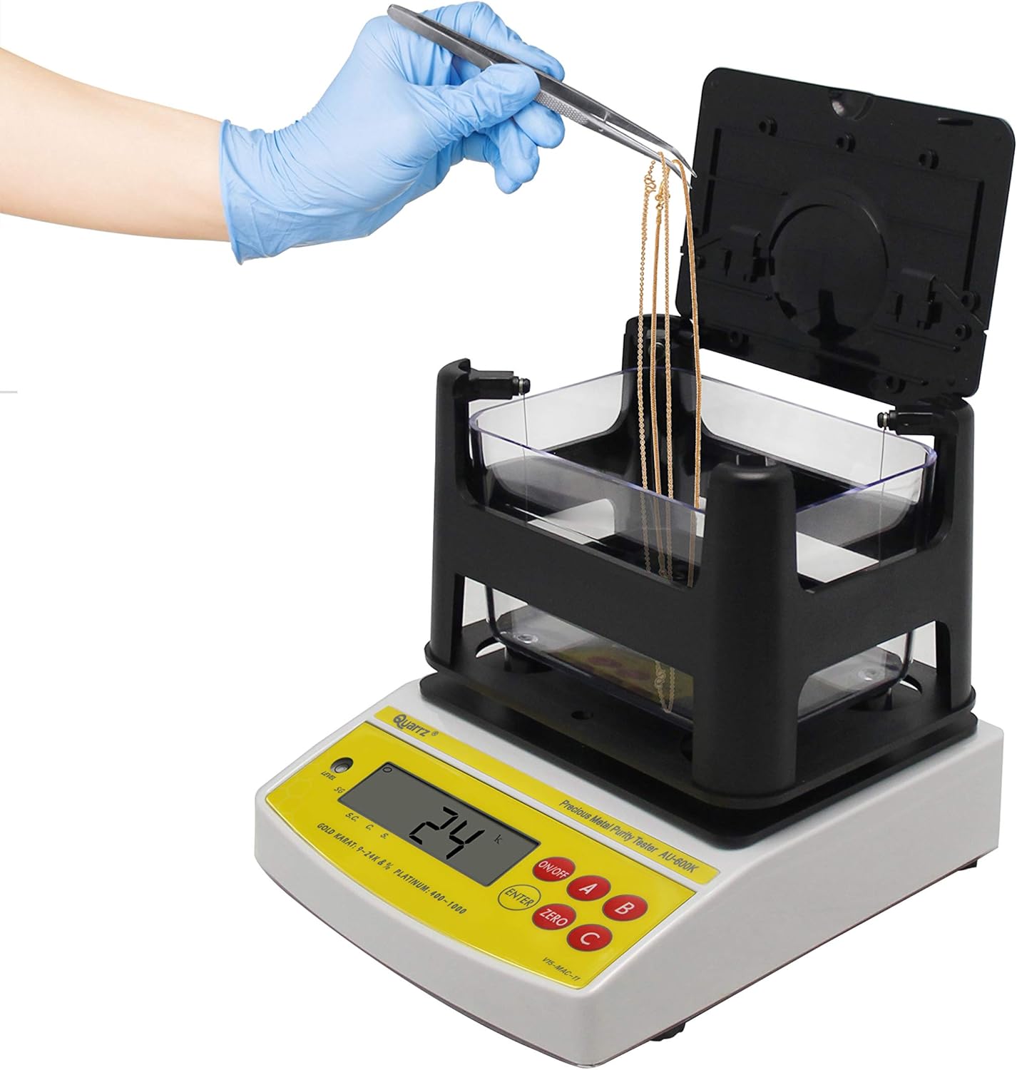 CGOLDENWALL Digital Electronic Gold Purity Tester Analyzer 6000g 0.001g