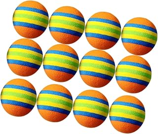 TOYANDONA 12pcs Indoor Baseball Bulk Baseballs Indoor Golf Colorful Balls Pet Playing Balls Funny Ball Foam Ball Practice Ball Toy Ball Pet Man Mens Golf Training Ball Balls