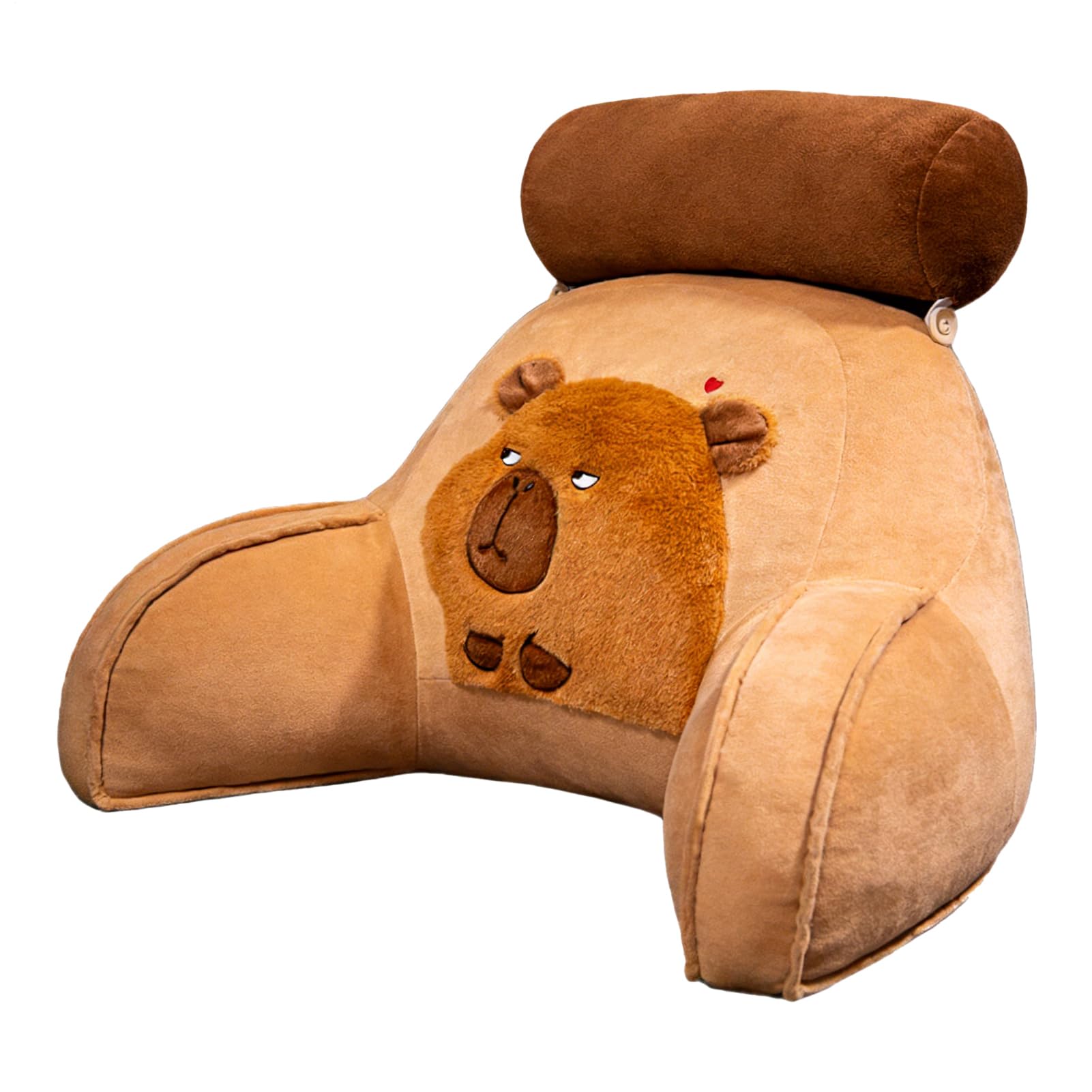 Coussin de lecture pour lit et oreiller ergonomique Capybara pour soutien du dos