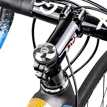 GORIX Stem Cap Bicycle Head Cap Road Bike Top Cap GX-STEMCAP Oil Slick Stylish Lightweight Road Stem Cap Cross Bike MTB Mini Velo Road Customization Head Cap Replacement Platinum