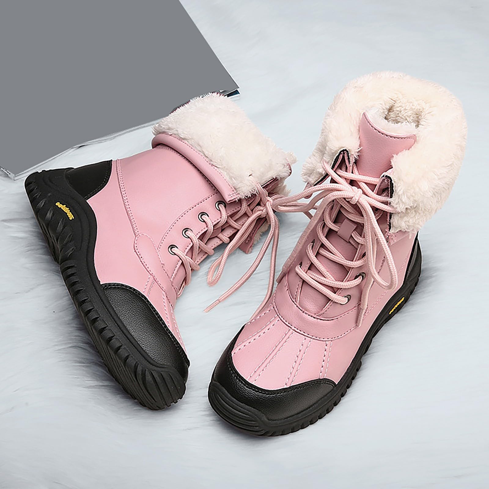 Stivali di Cotone Stivaletti Stivali Scarpe da Donna Stivali Alti al Ginocchio Lunghi da Neve Stivali da Donna