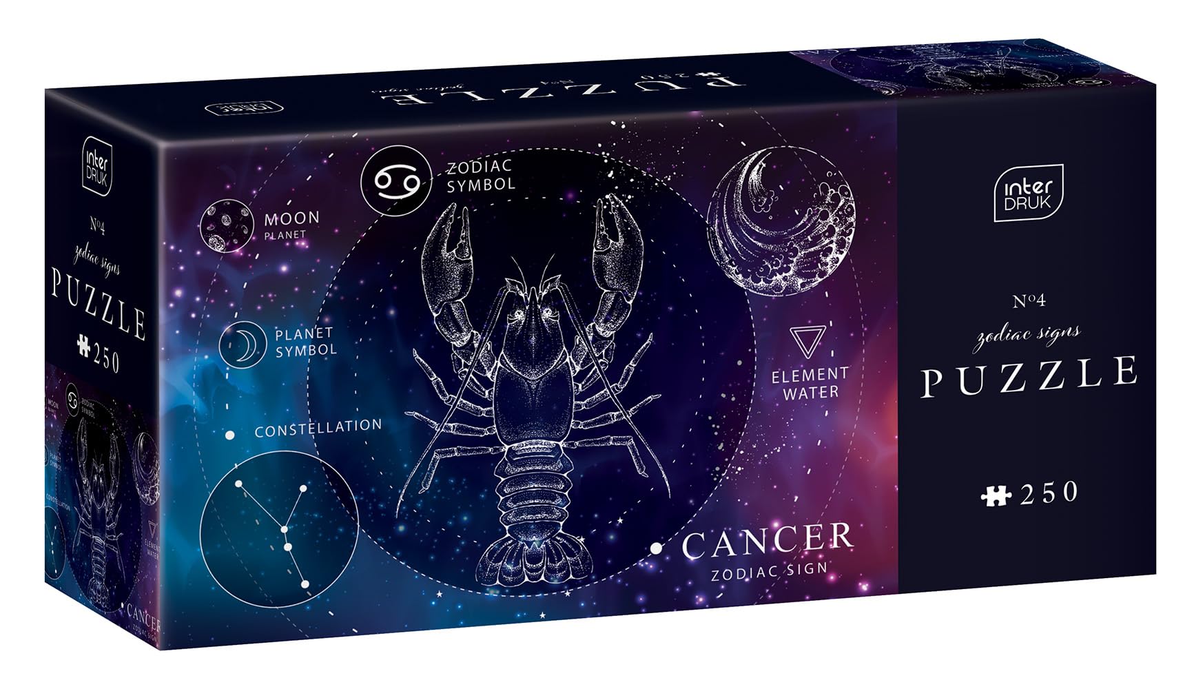 Interdruk - 250 Piece Jigsaw Puzzle for Adults - Zodiac Signs - Cancer