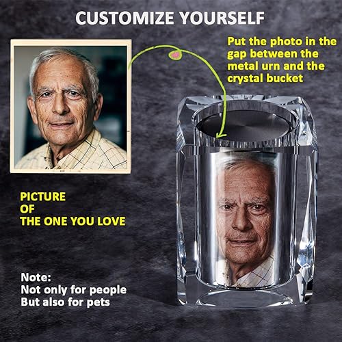 Miniatura 3 de IFOLAINA Urna pequeña, alas de ángel, urnas en miniatura, cenizas de cristal, soporte de recuerdo de cremación para cenizas, papá, adulto, hombre,