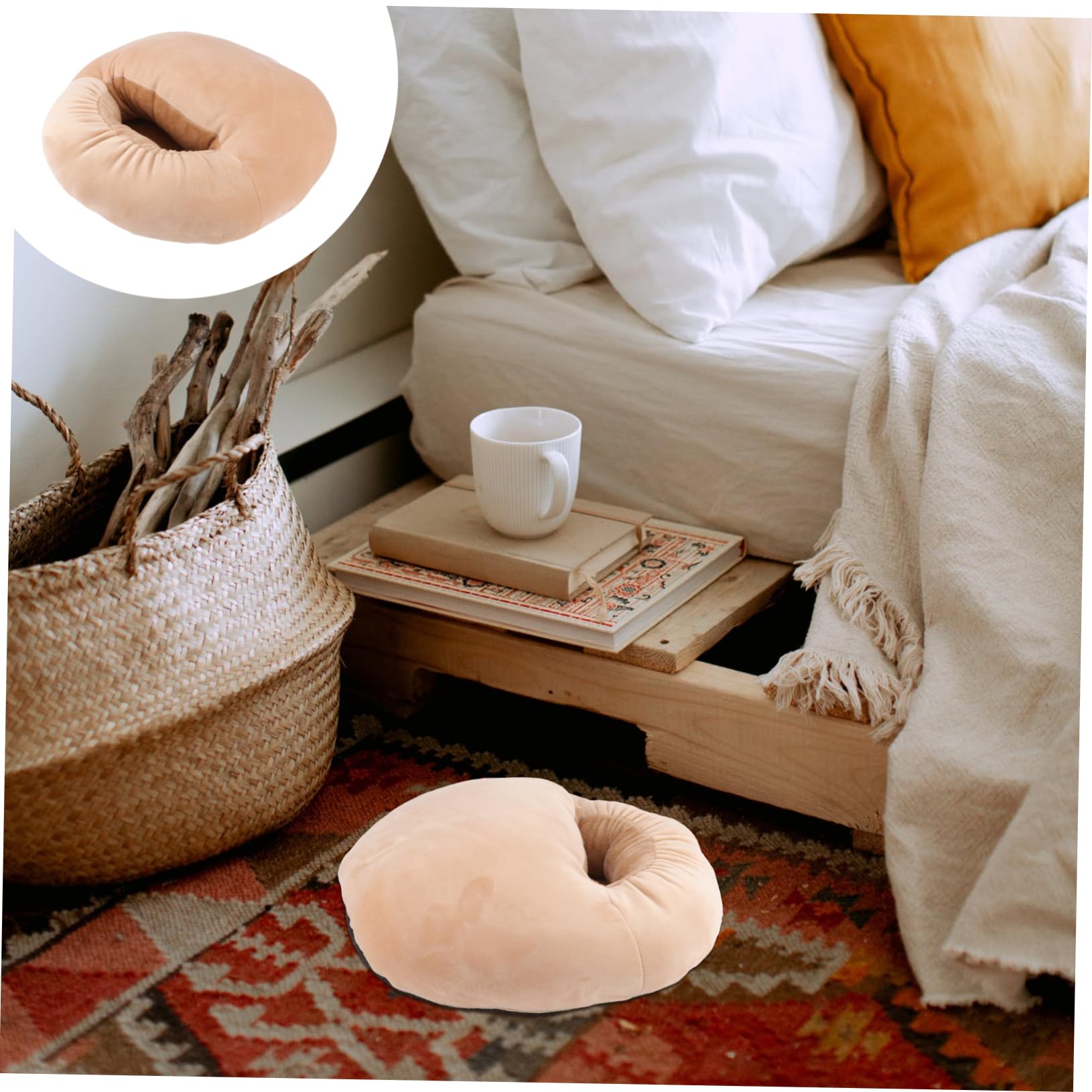 COSMEVIVI 1pc Usb Foot Warmer Plush Heating Shoes for Soft and Comfortable Heated Slippers for Home Office Travel Use Easy and Handwashable