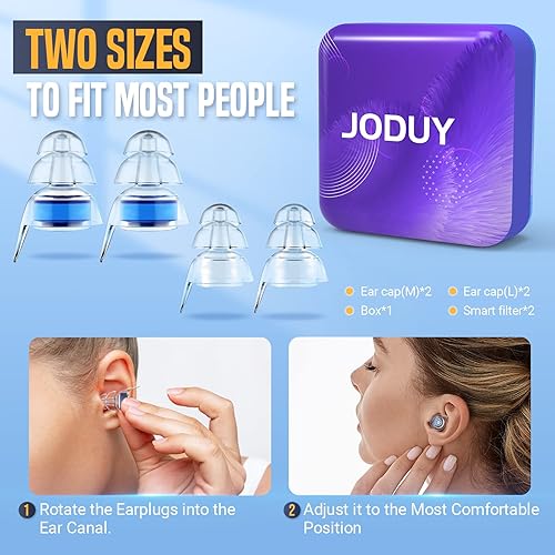 Miniatura 5 de Tapones para los oídos de alta fidelidad para conciertos: protección auditiva, reducción de ruido, tapones para los oídos de música para músicos,
