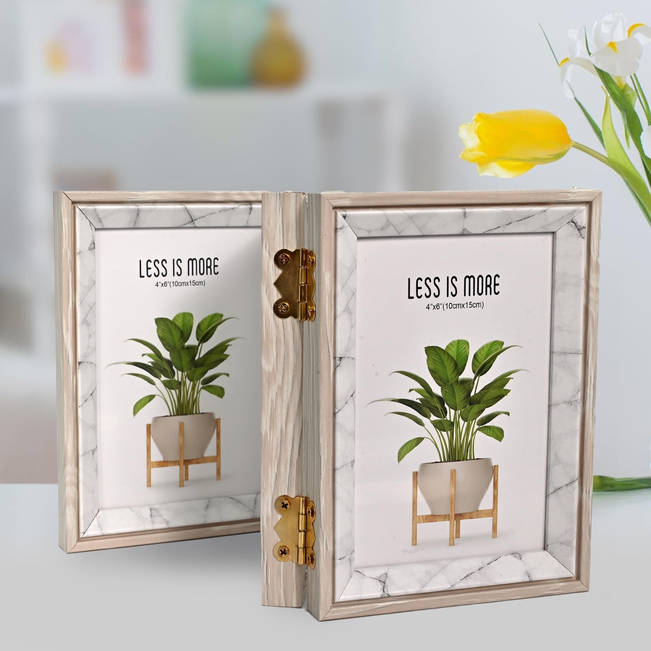 Cortina Gray Rotating Photo Frame - Display Memories -5