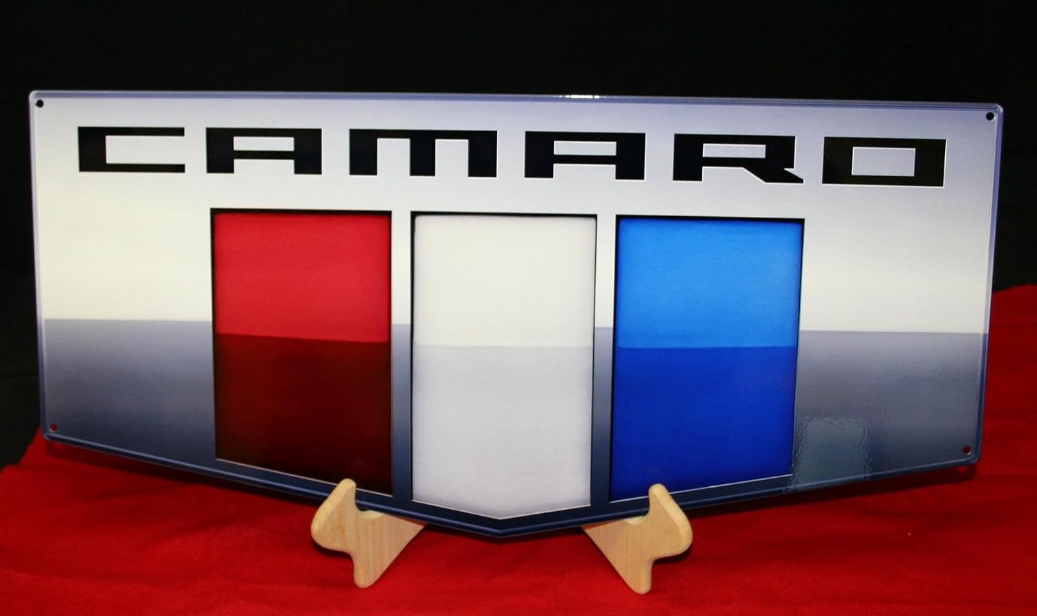 2016+ Gen 6 Camaro Emblem Metal Wall Sign (24" x 11")