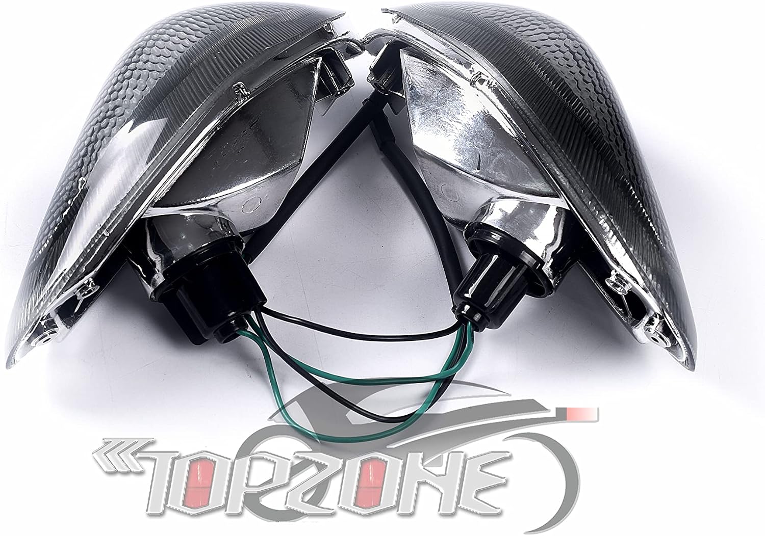 TOPZONE Fit 1998-2006 SU-ZUKI KATANA - GSX600 / GSX750; Flasher light Turn Signal Blibker Idicator Lamp (Smoke)