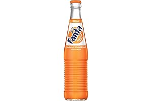 Mexican Fanta Orange Glass Bottles 12 fl oz 24 Pack