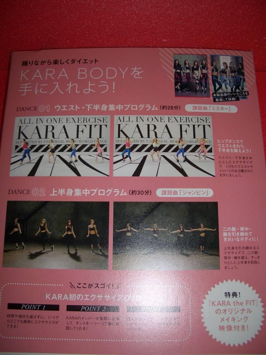 Amazon.co.jp: KARA the FIT エクササイズ DVD BOOK : パソコン・周辺機器