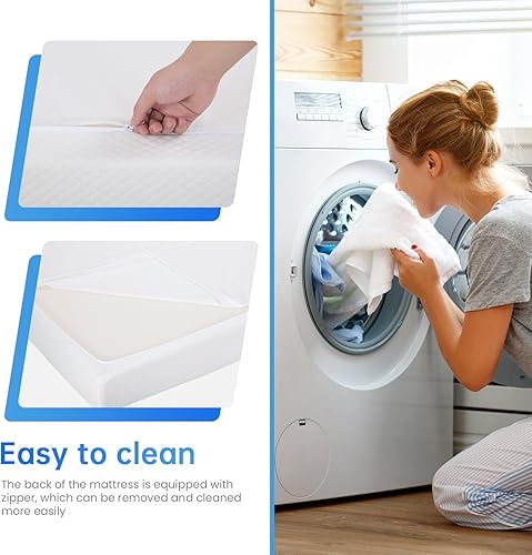 Miniatura 4 de PayLessHere - Colchón de espuma viscoelástica con gel, 14 pulgadas, tamaño matrimonial, con certificación CertiPUR-US, sin fibra de vidrio, cama en