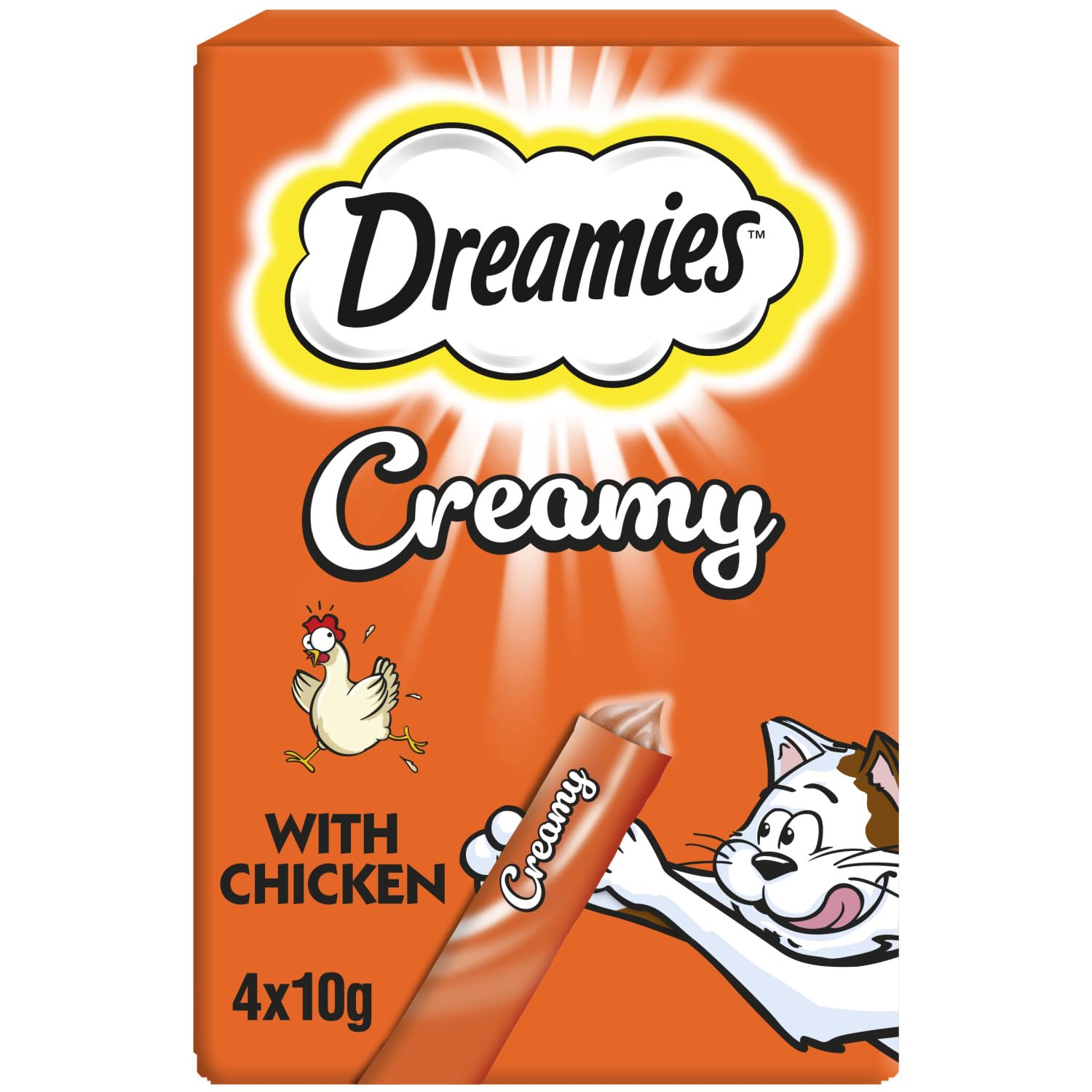 – Creamy Cat Treats - 11 x 40 g - Chicken - Multipack Snacks - 11 Packs