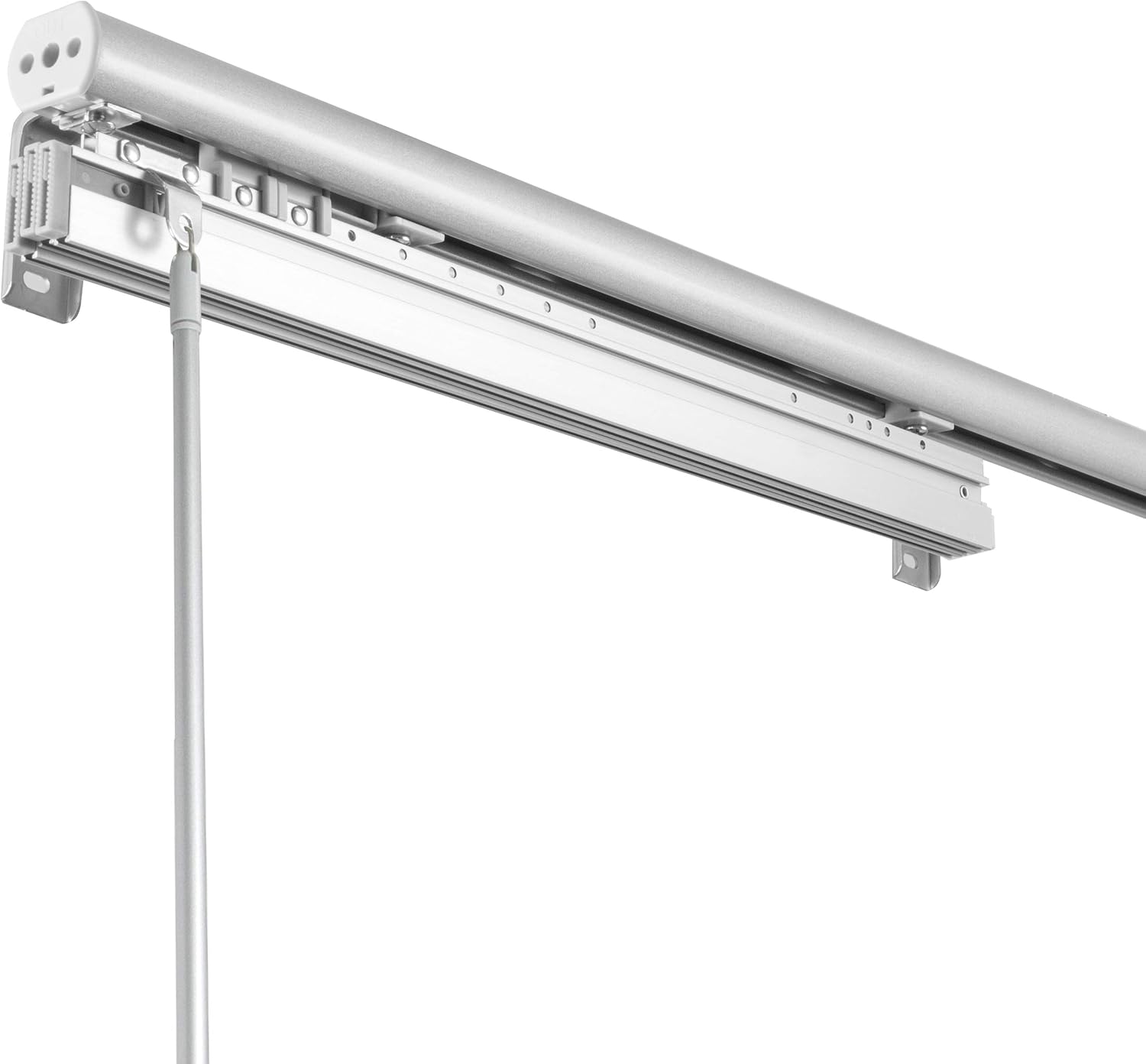 A&F Rod Décor - Spotted Metal 3-Panel Single Rail Panel Track Extendable 36"-66" W x 94" H, Panel Width 23.5"