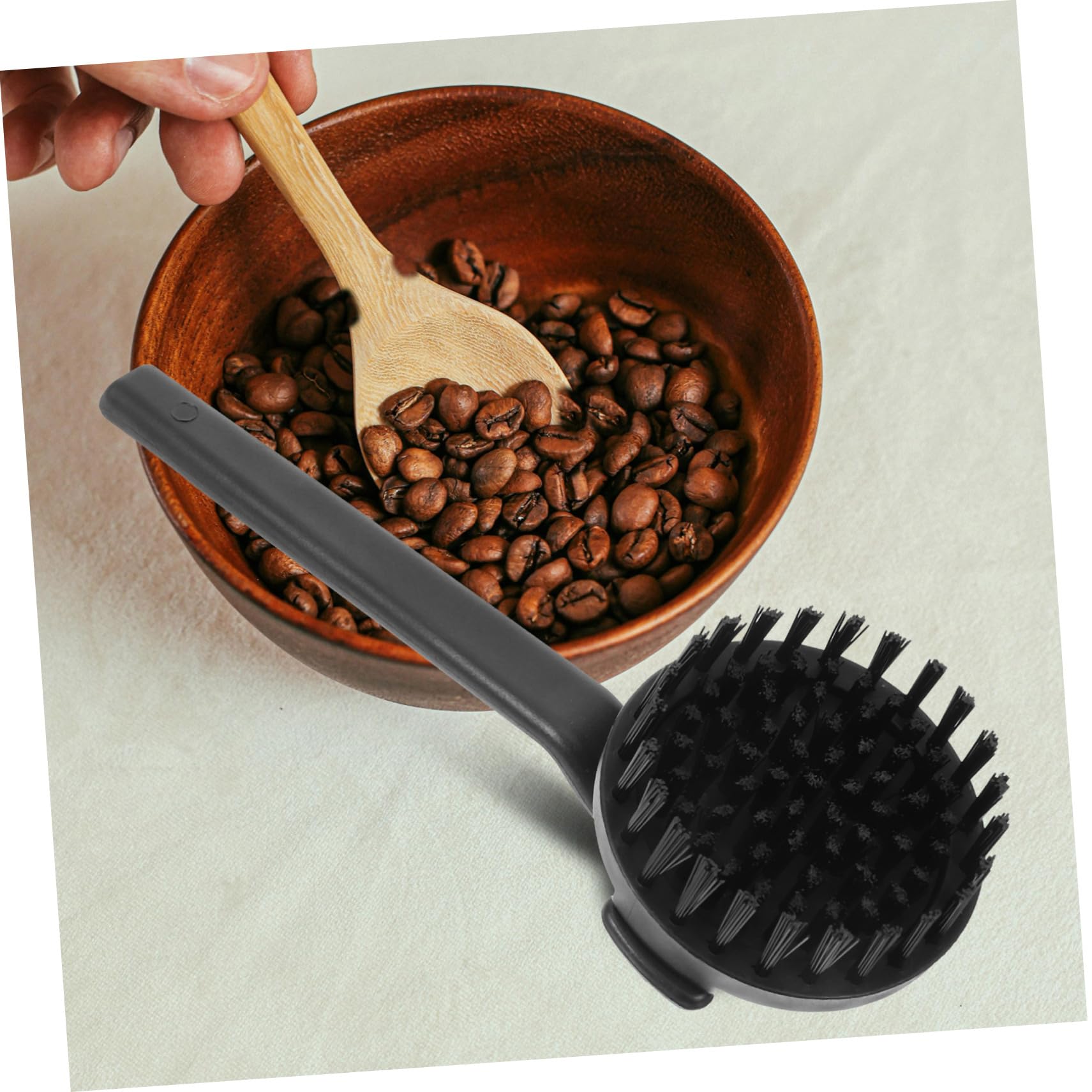 PRETYZOOM 5piezas Cepillo De Limpieza Para Cafetera Espresso Mango Cepillo De Nylon Para Accesorios De Café Para Limpiar Utensilios y Recipientes De Café