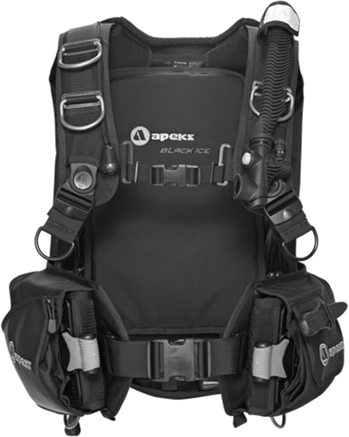 Apeks by Aqua Lung Black Ice Back Infalate BCD, SMMD