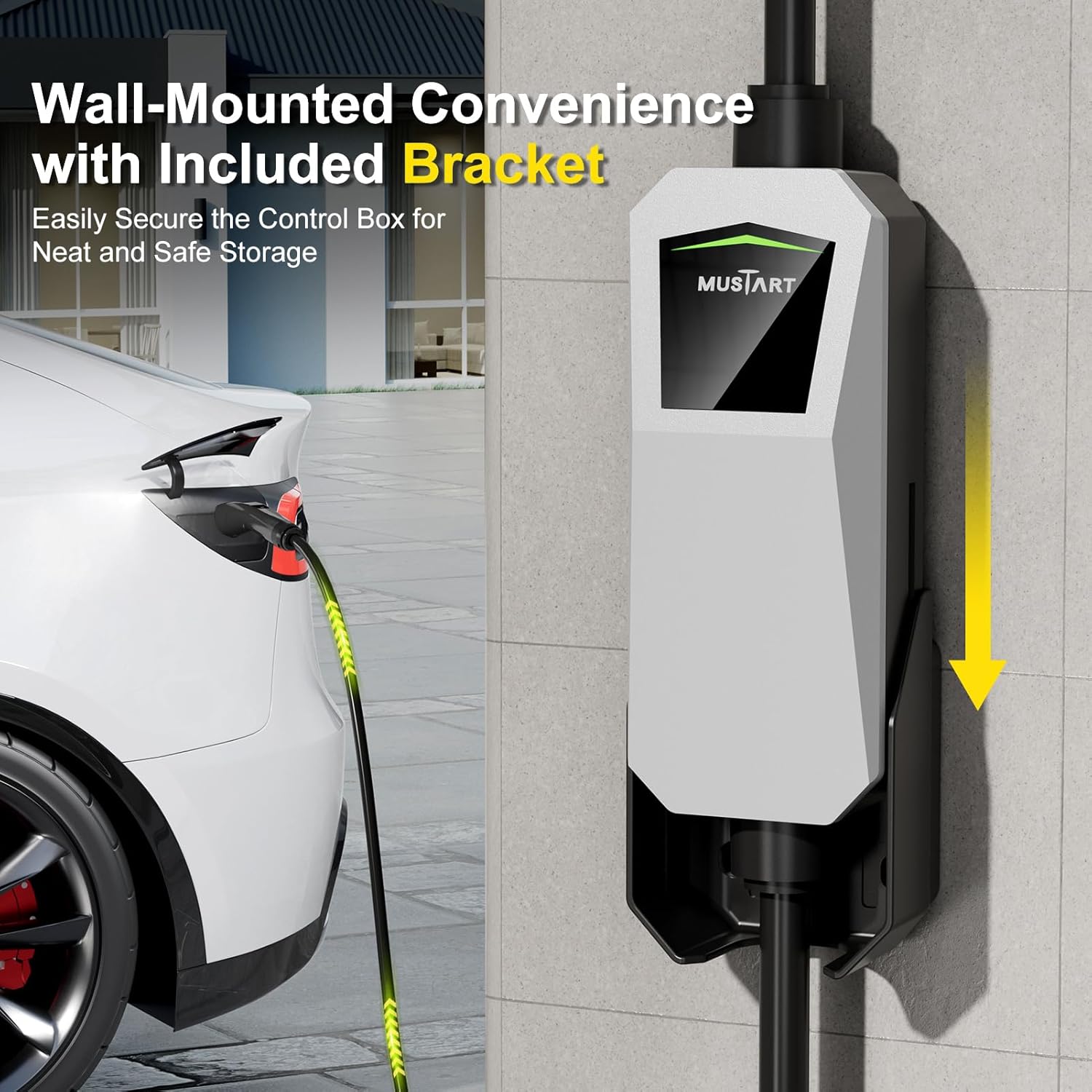 40A Level 2 Tesla Charger - 240V, NEMA 14-50 Plug - Portable EV Charger for Tesla Model S, 3, X, Y & All NACS-Compatible Electric Vehicles