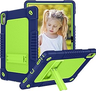 Doemoil for Lenovo Tab P11 2nd Gen Case 11.5" TB350FU / TB350XU 2023 Hybrid Shockproof Protective Case Hard Shell Built in Kickstand Shoulder Strap for 11.5 inch Lenovo Tab P11 Gen 2 (Navy+Green)